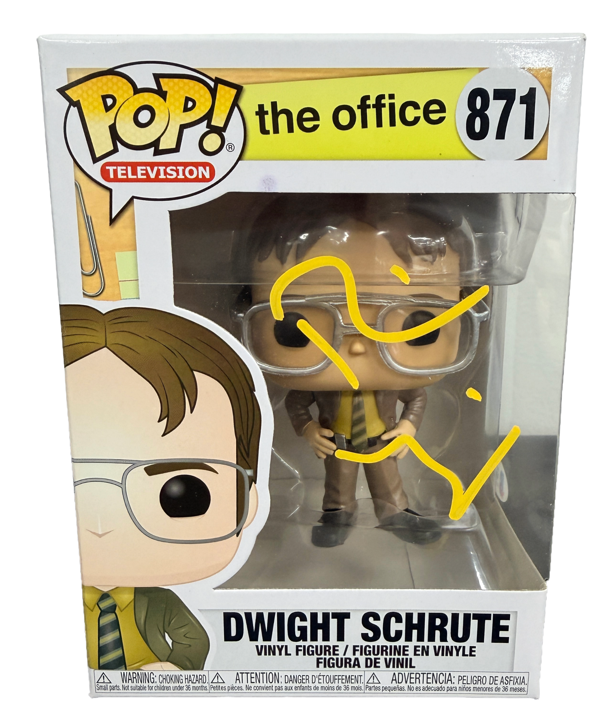 Rainn Wilson Signed Funko Pop! – The Office Dwight Schrute #871 (BAS COA)