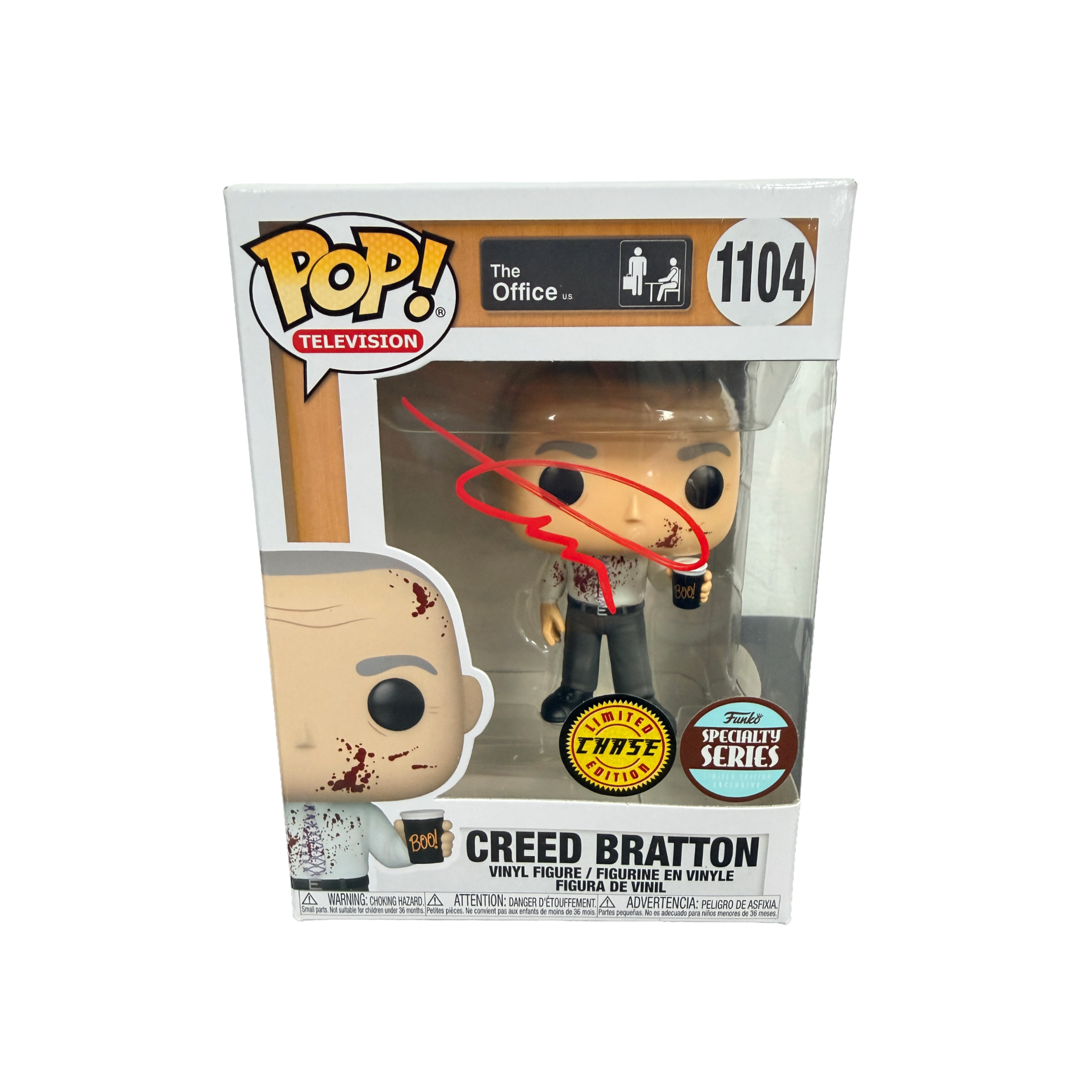 Creed Braton Signed Funko Pop! – The Office Creed Bratton #1104 Chase (JSA COA)