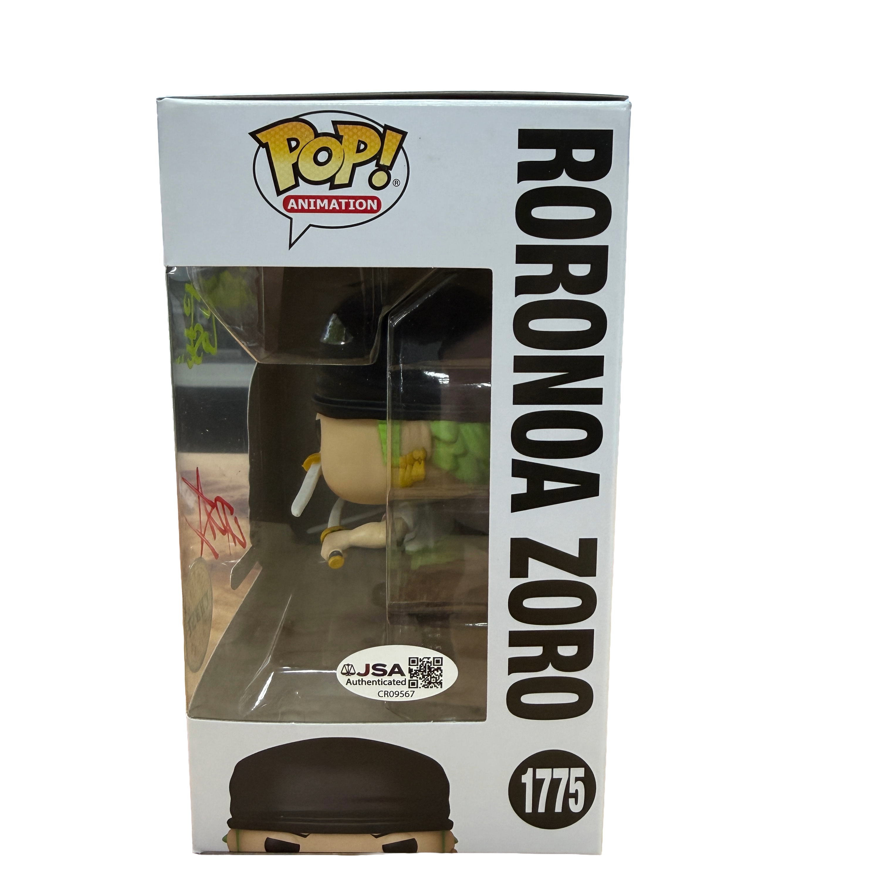 Christopher Sabat Signed Funko Pop! – One Piece Roronoa Zoro with Quote #1775 (JSA COA) (Chase)