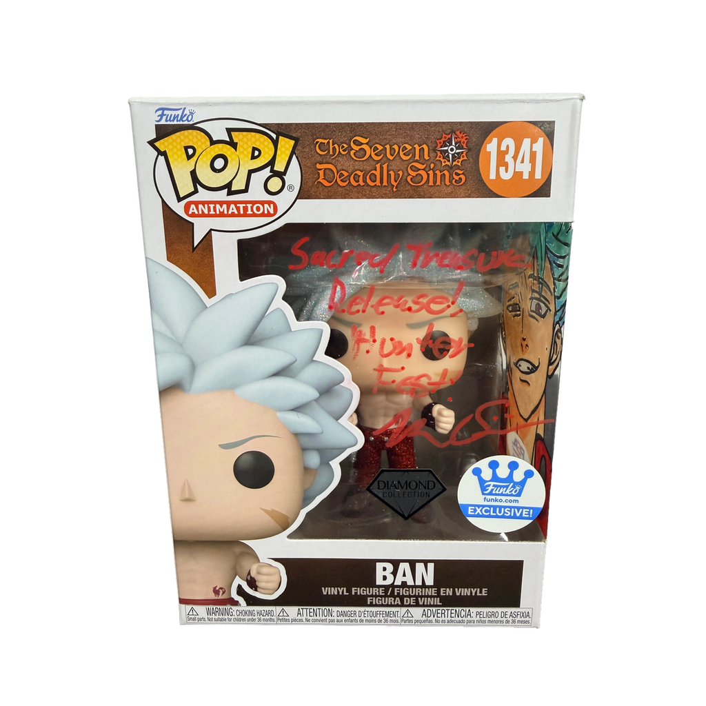 Ben Diskin Signed Funko Pop! – The Seven Deadly Sins Ban with Sketch #1341 (PSA COA)