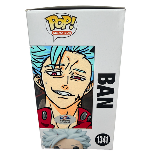 Ben Diskin Signed Funko Pop! – The Seven Deadly Sins Ban with Sketch #1341 (PSA COA)