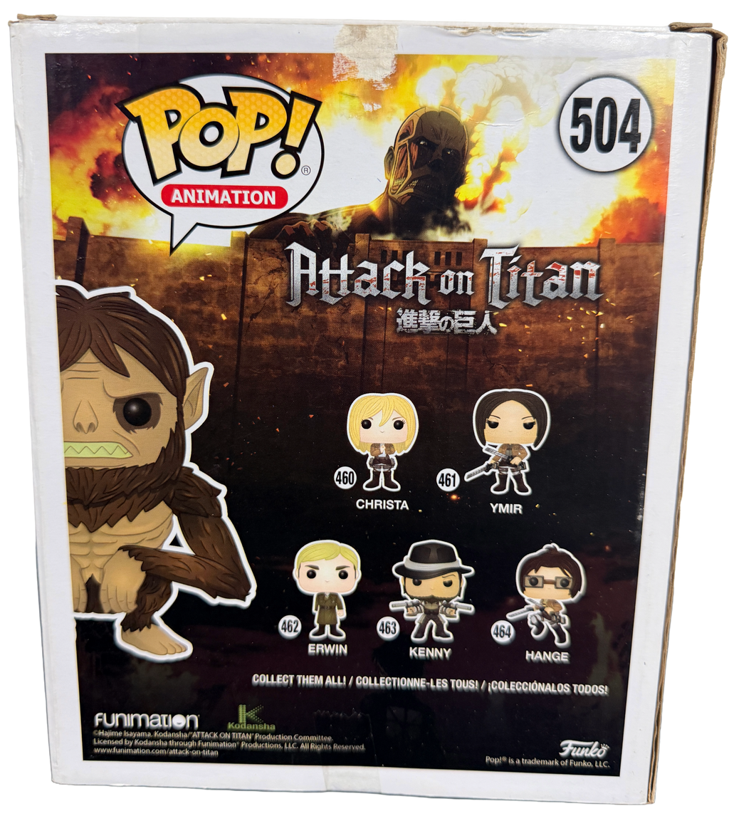 Funko Pop: Animation - Attack on Titan - Beast Titan Figure #504 Hot Topic Exclusive