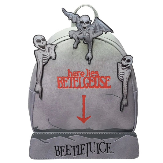 Beetlejuice Tombstone Glow in the Dark Mini Backpack Officially Licensed - NERD BLVD