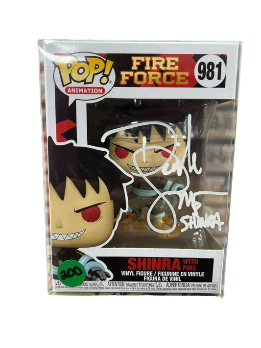 Derek Snow Signed Funko POP Fire Force Shinra Anime Autographed JSA COA - NERD BLVD