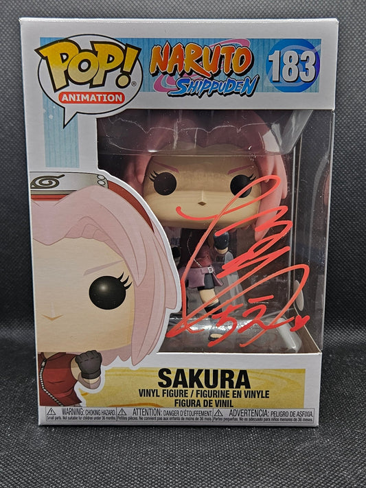 Funko Pop Anime Sakura 183 Japanese Signed By Chie Nakamura With JSA - NERD BLVD