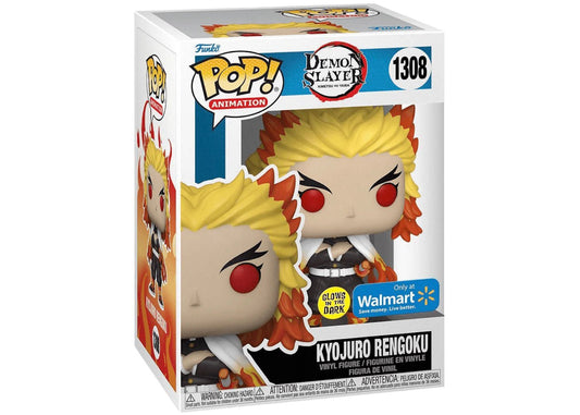 Funko Pop Kyojuro Rengoku 1308 Walmart GITD - NERD BLVD