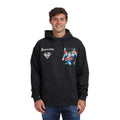 Superman Back Print Oversized Graphic Adult Black Long Sleeve Hoodie