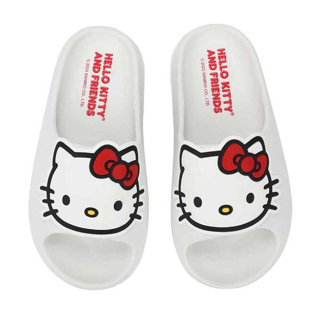 HELLO KITTY BIG FACE JUNIORS CLOUD SLIDES - NERD BLVD