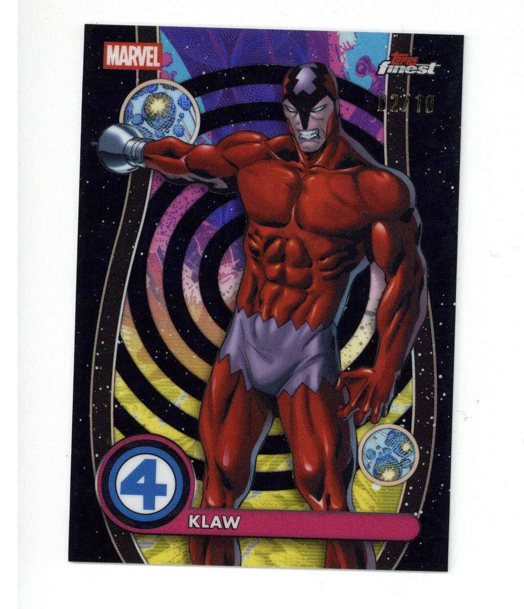 Topps 2026 Finest Marvel Fantastic Four Klaw NZ-49 #02/10