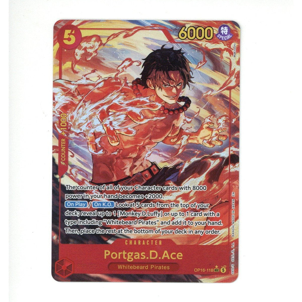 One Piece: Portgas D.Ace (118) (Alternate Art) - The Time of Battle (OP16) (TCG)