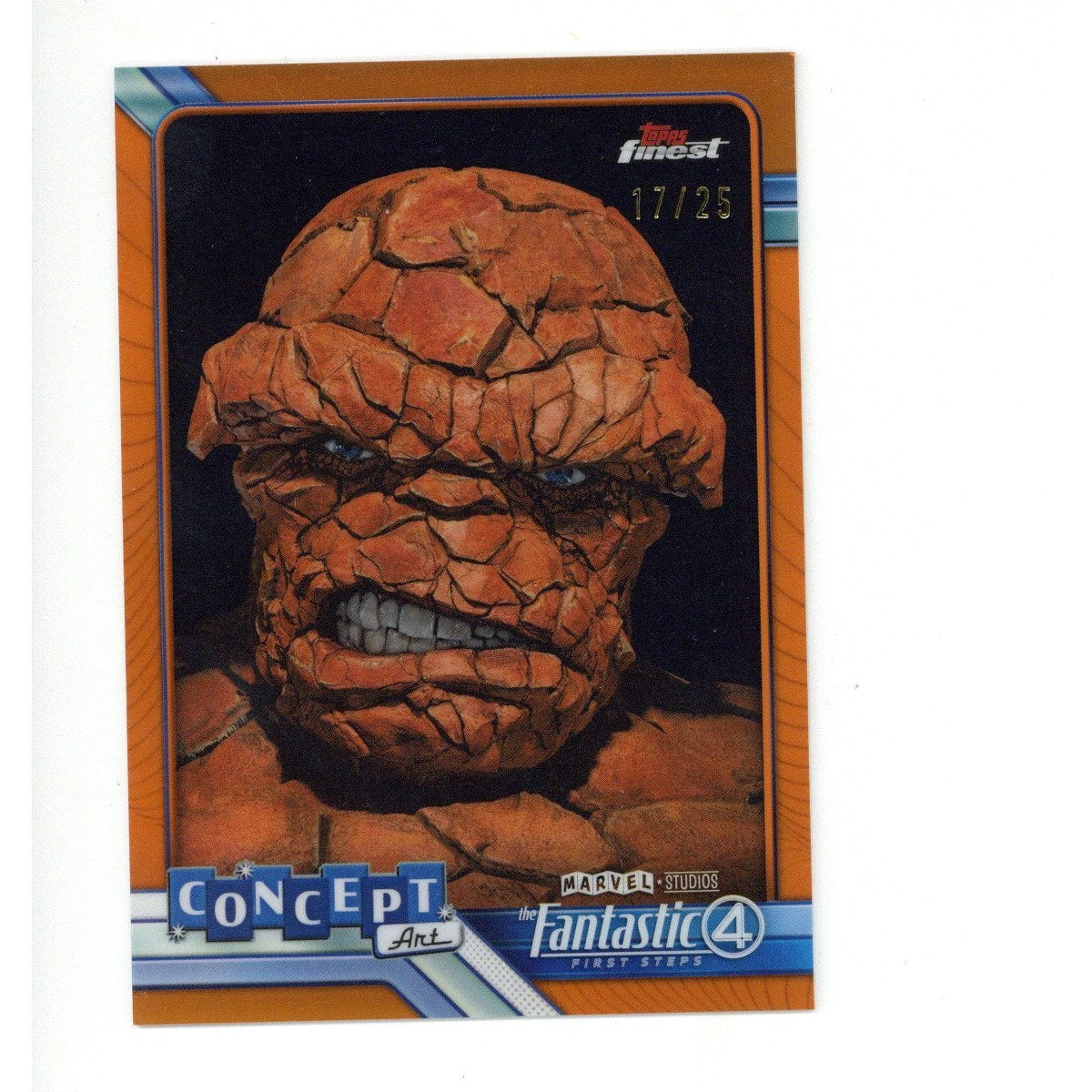 Topps 2026 Finest Marvel Fantastic The Thing CA-08 #17/25