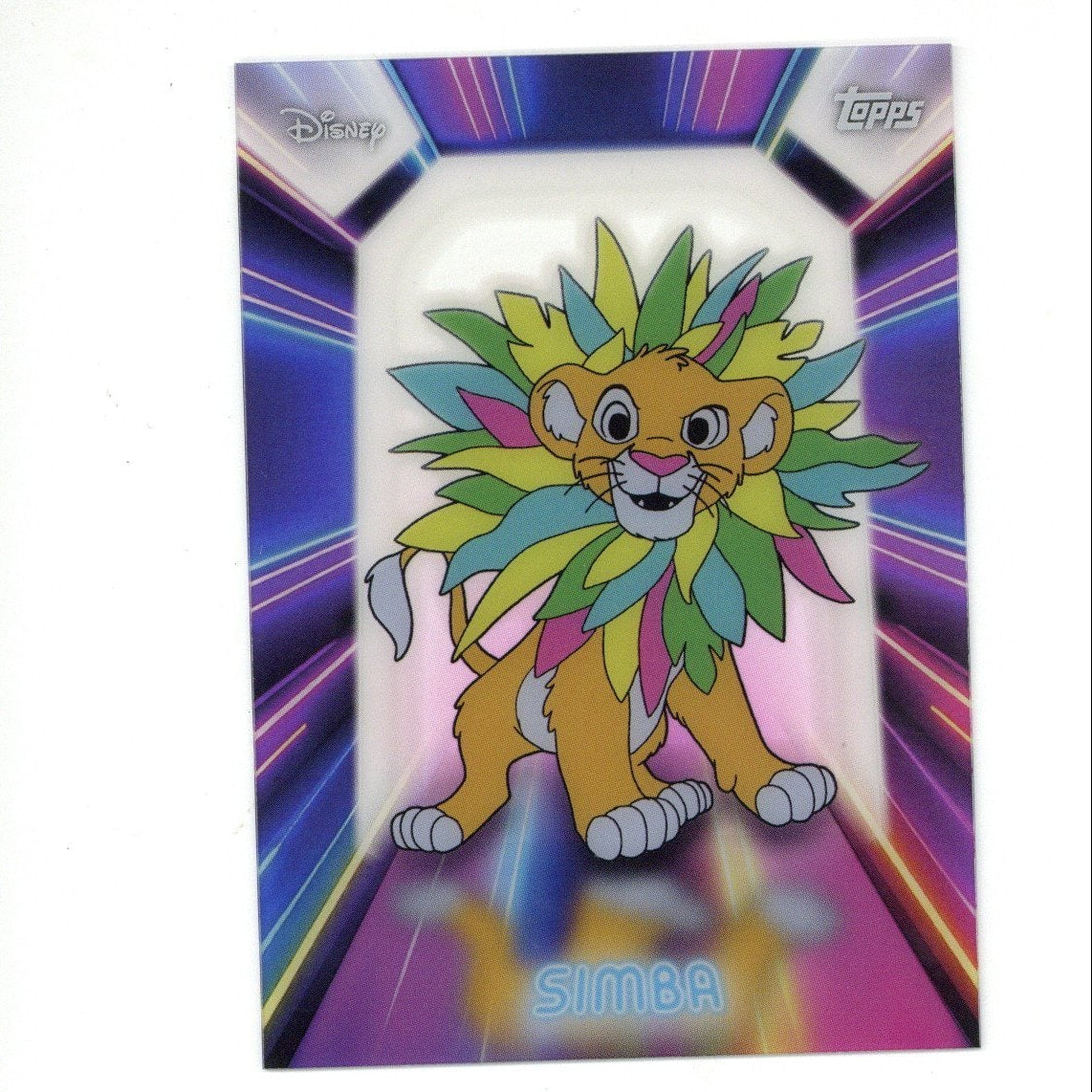 2026 Topps Disney Neon #NPL-21 Simba Illuminated Neon Lights Acetate Insert