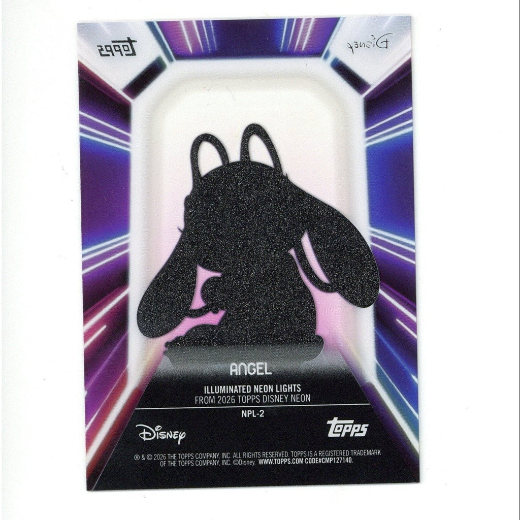 2026 Topps Disney Neon #NPL-2 Angel Illuminated Neon Lights Acetate Insert