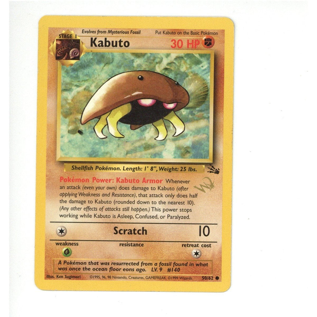 Pokemon Card: Kabuto 50/62 WoTc Promo(TCG)