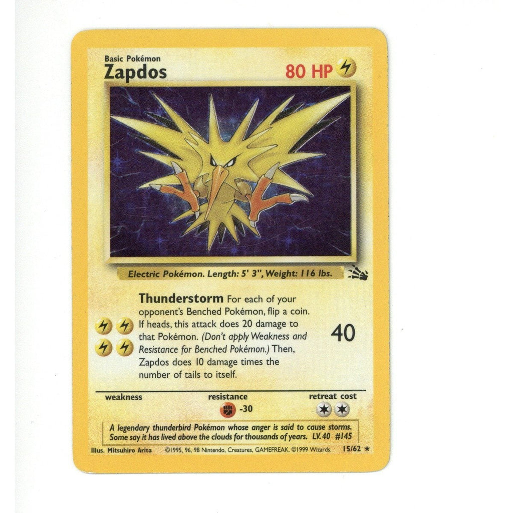 Pokemon Card: Zapdos 15/162 (TCG) (LP)