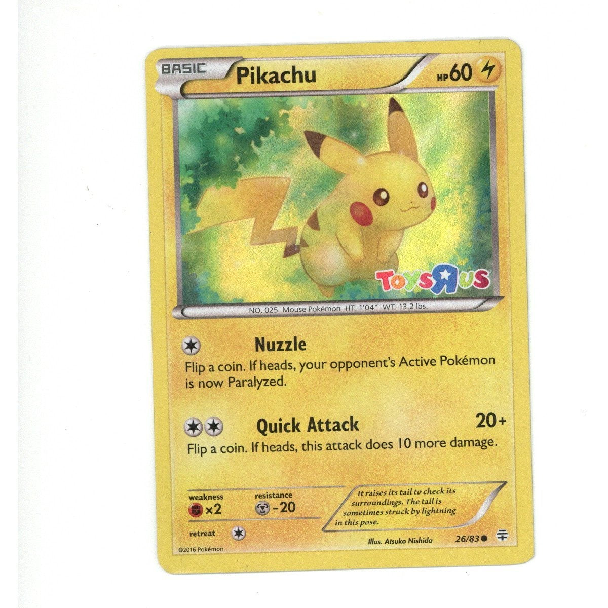 Pokemon Card: Pikachu - 26/83 Toys R Us (TCG)