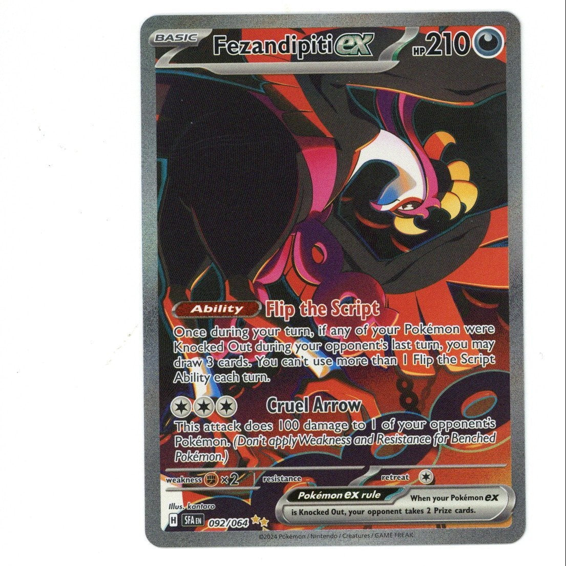 Pokemon Card: Fezandipiti ex 092/064 (TCG)