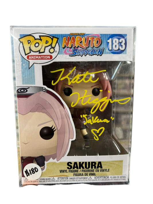 Kate Higgins Signed Funko POP Naruto Sakura Autographed JSA COA - NERD BLVD