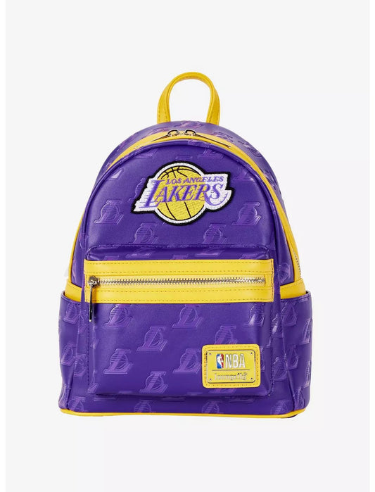 Loungefly NBA LA Lakers Logo Mini Backpack - NERD BLVD