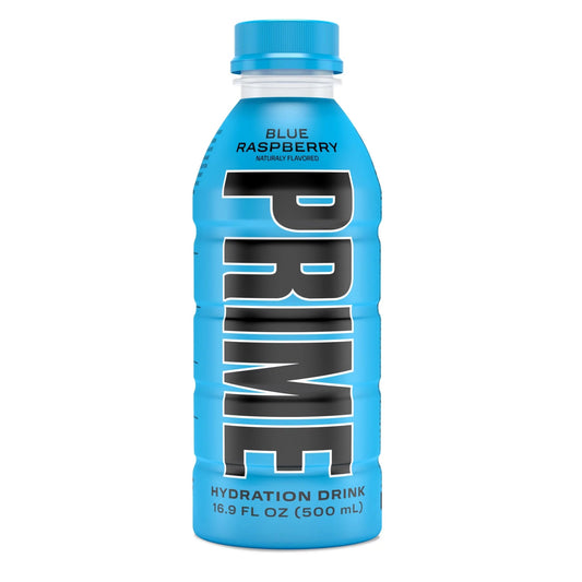 Prime Hydration Drink, Blue Raspberry, 16.9 fl oz - NERD BLVD