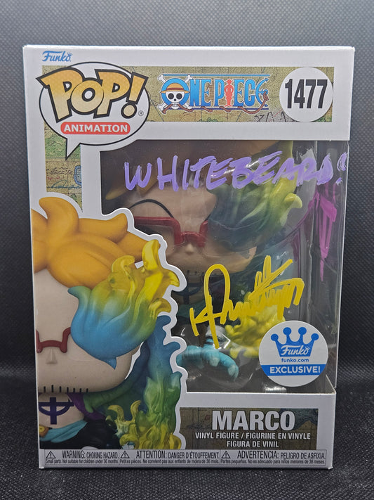 Funko Pop Anime Marco 1477 Funko Exclusive Signed By Kyle Phillips With JSA
