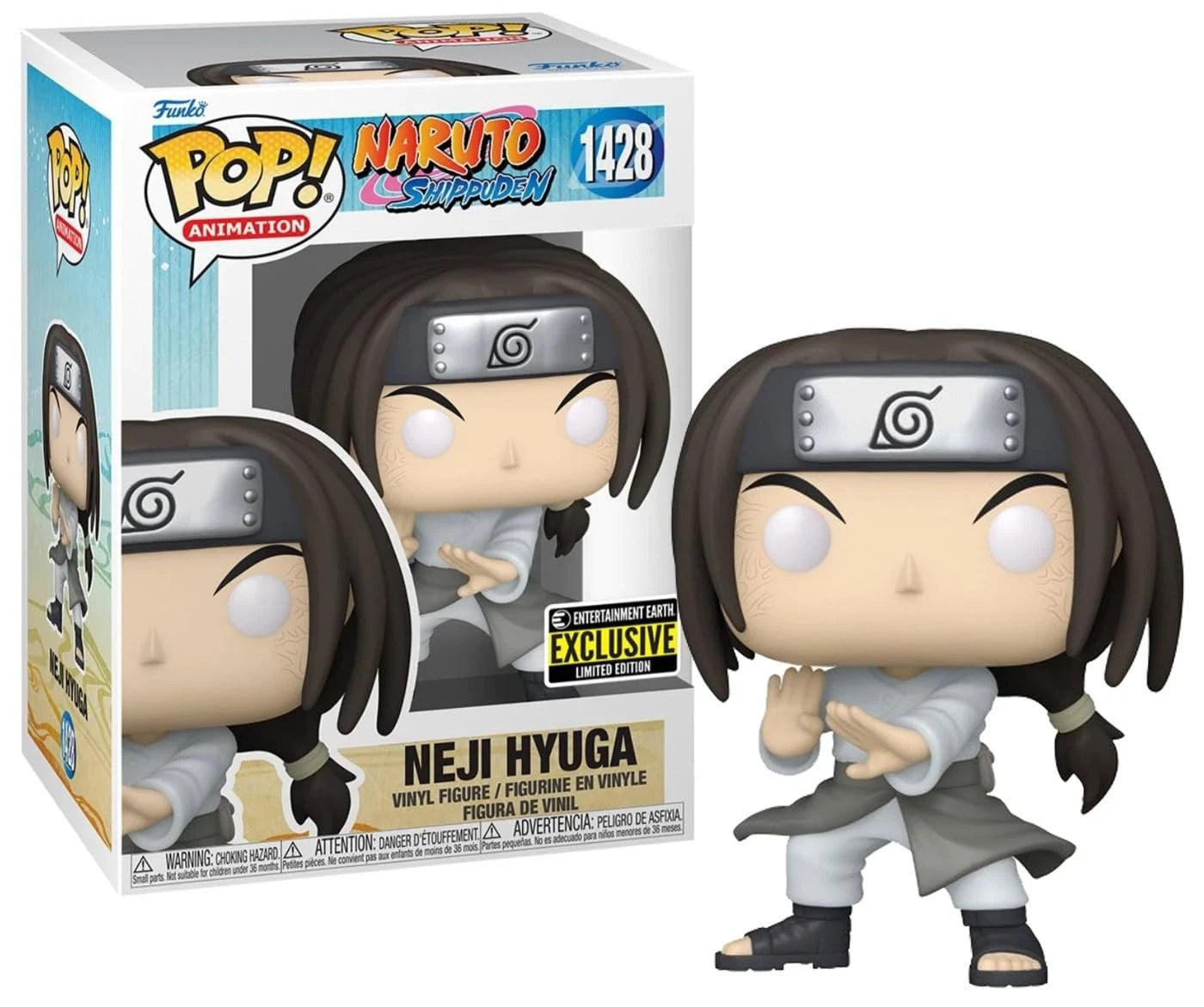 Funko Pop: Naruto - Neji Hyuga Figure #1428 Entertainment Exclusive Limited Edition