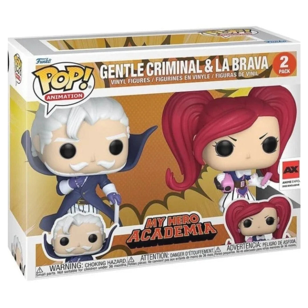 Funko Pop: Animation - My Hero Academia -Gentle Criminal & La Brava 2 Pack Anime Expo 2022 Exclusive