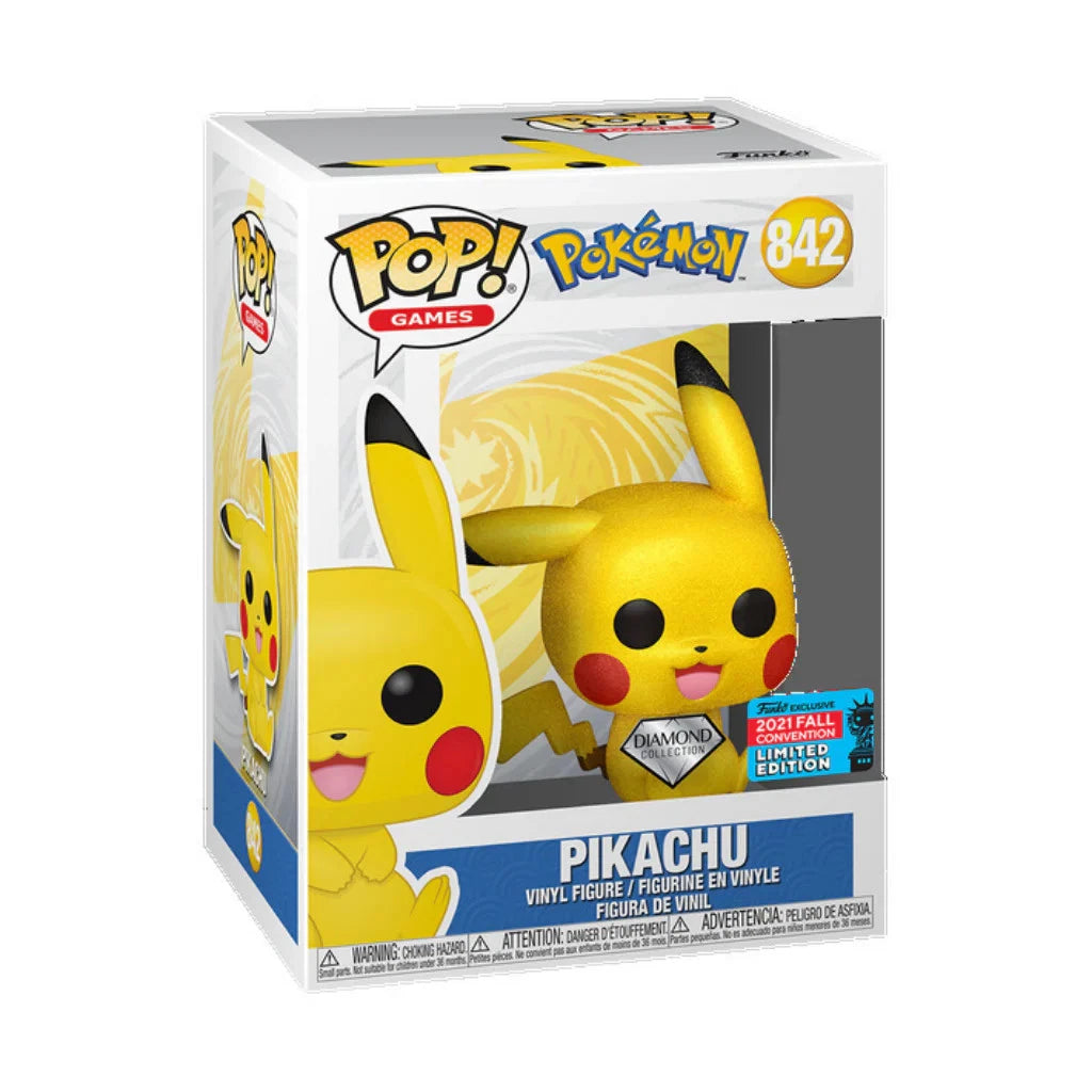 Funko Pop: Games - Pokemon - Pikachu Figure #842 (Diamond)