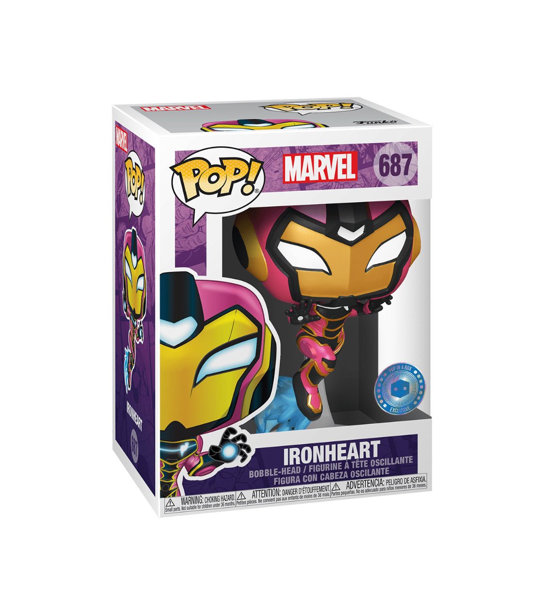 Funko Pop Marvel Ironheart Pop In A Box 687 - NERD BLVD
