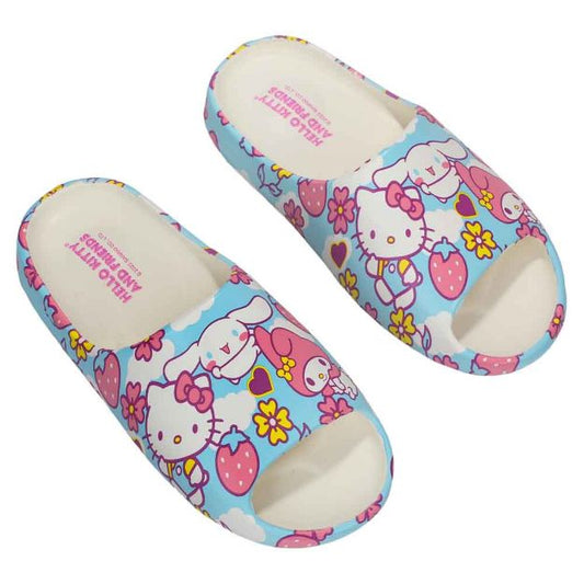 HELLO KITTY & FRIENDS AOP JUNIORS CLOUD SLIDE SANDALS - NERD BLVD